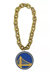 NBA Golden State Warriors 3D Fan Chain Necklace Foam (Gold Chain) - Picture 1 of 3