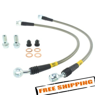 StopTech 950.45500 Stainless Steel Rear Brake Line Kit for 1993-1995 Mazda RX-7 - Image 1 of 3