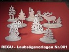 REGU - Laubsägevorlagen Nr.001/H für erzgebirgische Weihnachtsdekoration +++++++