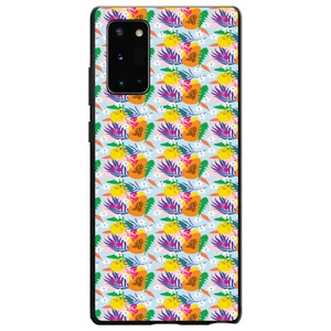 Hard Case Cover for Samsung Galaxy Note Floral Pattern Orange Blue Green - Picture 1 of 7