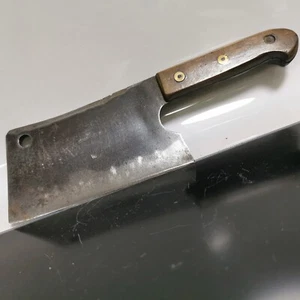 Antik Handarbeit MAGNES Hackbeil Metzger Messer Axt um 1800 selten Sammlerstück - Bild 1 von 13