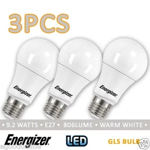 Energizer 240V E27 9.2W LED Light Bulb - Warm White Frosted 3Pcs - Picture 1 of 2