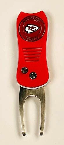 TEAM GOLF NFL Kansas City Chiefs Switchblade Golf Divot Tool - Red/White