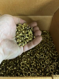 Brass Eyelets with Washers Clothing Grommets 10mm Box of 9000 - Picture 1 of 11