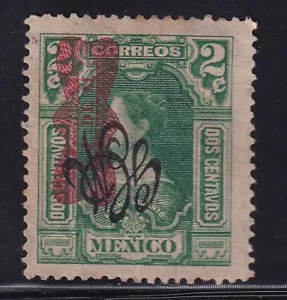 uct71 Mexico 1916 GPM corbata ovpt / GCM Carranza inverted / 1910 issue Sc#541a - Picture 1 of 1