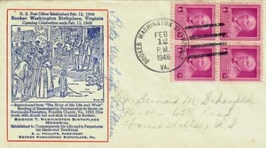 RAR!! "Booker T Washington" Portia Washington Pittman signiertes Memorial Cover Echtheitszertifikat - Bild 1 von 2