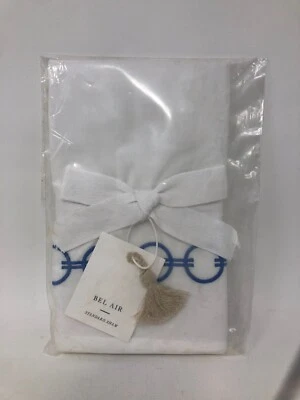 Serena & Lily Bel Air верхняя часть кровати Sham стандартные круги узор белый/синий - Изображение 1 из 4