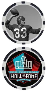 SAMMY BAUGH - PRO FOOTBALL HALL OF FAMER - COLLECTIBLE POKER CHIP - Picture 1 of 2