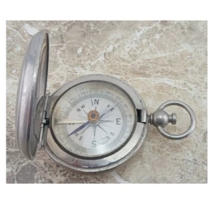 WW1 Graben Anhänger Französischer Militär Kompass Taschenuhr 1914 - Bild 1 von 14