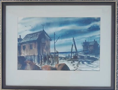 THOMAS MALLOY (1913/2008) NUEVA CAMISETA ARTISTA AFROAMERICANO ACUARELA GRANDE Foto 1 de 4