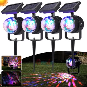 Solar Powered Star Light Projector Waterproof Outdoor Holiday Decor Laser Light - Picture 1 of 22