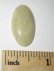 26 mm HANDPOLIERTER NATÜRLICHER HELIODOR GOLDGELBER BERYLL KRISTALL CABOCHON 2,8 g 1 A - Bild 1 von 6