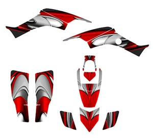 1999 - 2007 Honda TRX 400 EX graphics decal kit 24 mil thick racing vinyl #3737R - Bild 1 von 2