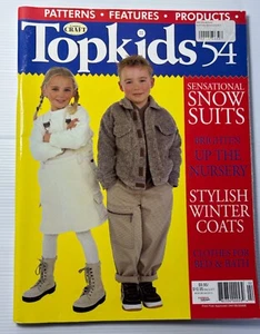 Topkids No 54 Winter Sewing Patterns Multisize Snow Suits Coats PJs Magazine - Picture 1 of 14