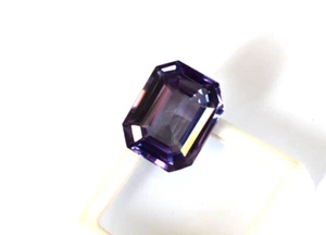 Color Changing Gemstone Loose Gemstone Emerald Cut Natural 20.75 Ct Alexandrite - Picture 1 of 9