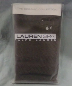 LAUREN SPA RALPH LAUREN Standard Pillow Sham Espresso Twill Linen Blend NEW - Picture 1 of 2