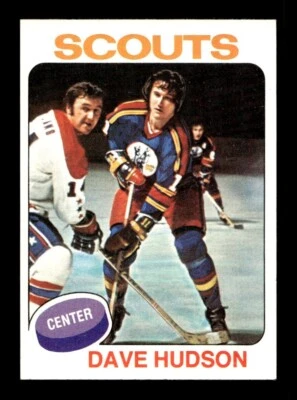 1975 76 Topps #122 Dave Hudson Scouts NEAR MINT *r6 - Image 1 of 2