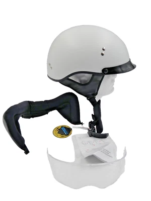 GMax Matte White HH-65 Full Dressed Half Helmet ( Size XL ) H9650207 - Image 1 of 4