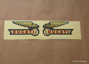 Juego de calcomanías de tanque de gasolina FOIL Ducati principios de 48 80 100 125 175 200 0032-83-210/220 - Imagen 1 de 1