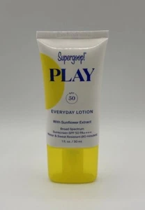 NEW Supergoop! Play SPF50 Everyday Lotion w/Sunflower Extract Travel SZ 30ml/1oz - Picture 1 of 2