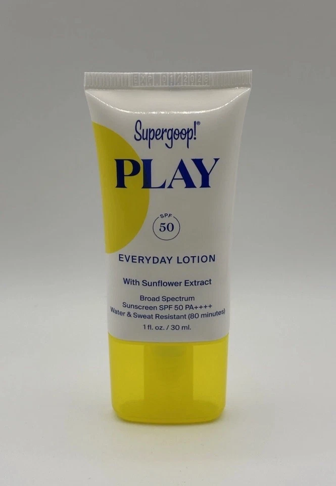Supergoop Play Everyday Lotion SPF 50 With Sunflower Extract 1 Oz GOOP Unseen