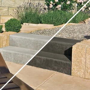 Blockstufe linear Stufe Trittstufe Aussentreppe Treppenstufe Klostermann - Bild 1 von 10