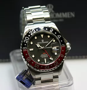 Revue Thommen Diver (300m) Gmt Ref 17572.2135 Black/Red/Black Unworn - Picture 1 of 10