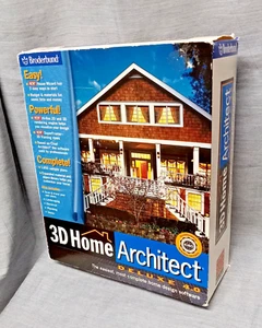 Broderbund 3D Home Architect Deluxe 4.0 mit 2 CDs + Benutzerhandbuch für Windows - Bild 1 von 10