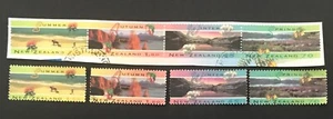 New Zealand 1994 "Four Seasons" Complete Used Strip of 4 Stamps + 4 Used Stamps - Picture 1 of 1