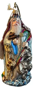 Kurt Adler Polonaise Glas Weihnachtsschmuck Arche Noah Tiere Regenbogen Taube Neu mit Etikett - Bild 1 von 11