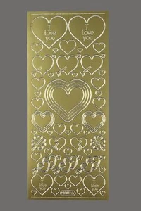 Pegatina corazones amor sticker forma estrella 801 - Imagen 1 de 4