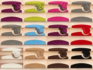 Stufenmatte Treppenmatte Shaggy Venus 10 Aktuelle Farben Halbrund ! - Bild 1 von 32