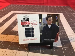 2012 Cryptozoic Big Bang Theory Sheldon’s Pajamas Authentic Wardrobe Card - Picture 1 of 4
