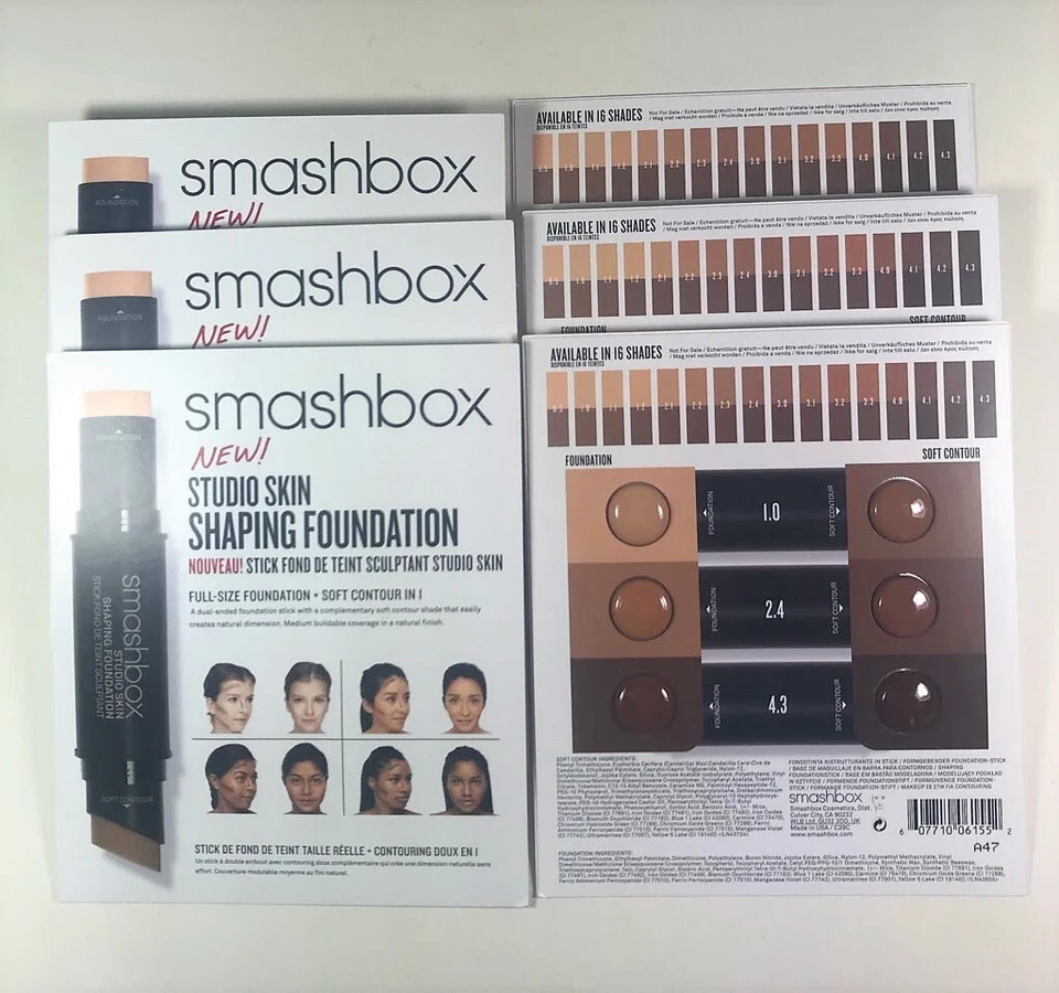 Smashbox Studio Skin Shaping Foundation Foundation + Contour 6 Pack - Image 1 of 1