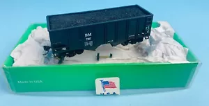 STEWART HOBBIES BOWSER 'HO' 55 TON U CHANNEL HOPPER 'BOSTON & MAINE' 7287 WAGON - Picture 1 of 8