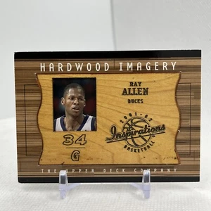 2001-02 Upper Deck Inspirations Hardwood Imagery Ray Allen #RA HOF - Picture 1 of 6