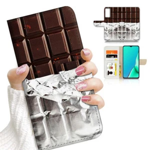 ( For Samsung S21 FE ) Wallet Case Cover AJ23971 Chocolate - Photo 1 sur 7