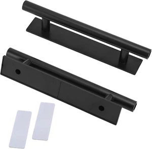 10 Pack Plastic Adhesive Cabinet Handles, Self-Stick Drawer Pulls Self Adhesive - Picture 1 of 6