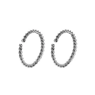 20Pcs Twist Nose Rings Hoop Surgical Steel Tiny Nose Cartilage Stud Piercing 20g - Image 1 of 4