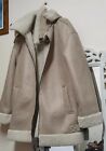 Marks and Spencer Womens Shearling Hooded Coat UK Size 10