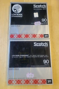 2 SCOTCH MAGNETIC TAPE 212 90 MINUTES REEL TO REEL NOS SEALED - Picture 1 of 5