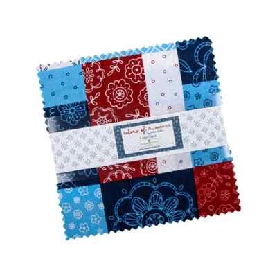 Colors of Summer Collection 5 Karat Crystals Charm Squares (42) 5 x 5 Inch - Image 1 of 4