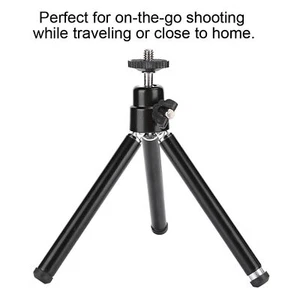 Adjustable Table Desktop Bracket Mini Foldable Portable Compact Camera Tripod - Picture 1 of 10