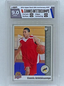 Giannis Antetokounmpo 2014 Upper Deck 25th Anniversary RC #127 HGA 9 MINT - Picture 1 of 2