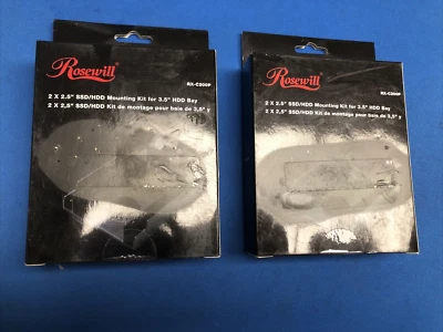 2X Doble 2.5" SSD HDD Soporte Montaje Interno a 3.5" Adaptador de Bahía de Unidad/RX-200P Foto 1 de 3