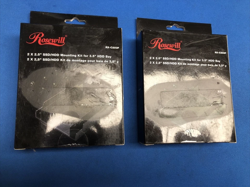 2X Dual 2.5" SSD HDD Bracket Mounting Internal to 3.5" Drive Bay Adapter/RX-200P - Image 1 of 3