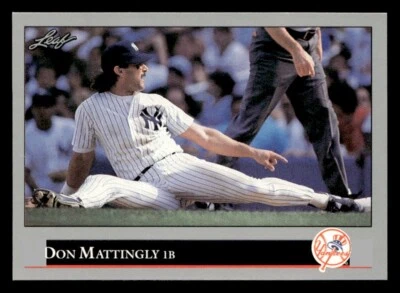 Don Mattingly 1992 Leaf Card #57 New York Yankees - Image 1 of 2