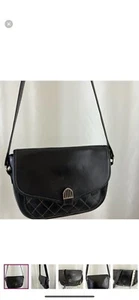 Authentic Gucci Vintage Black Quilted Leather Crossbody Bag - Picture 1 of 9