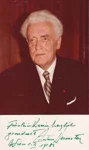 Anton Dermota - OPERA - Foto de 1981 - original firmada - Imagen 1 de 1