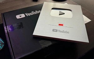🏆Authentic YouTube Silver Play Button - 100k Subscriber Award🏆 - Picture 1 of 4